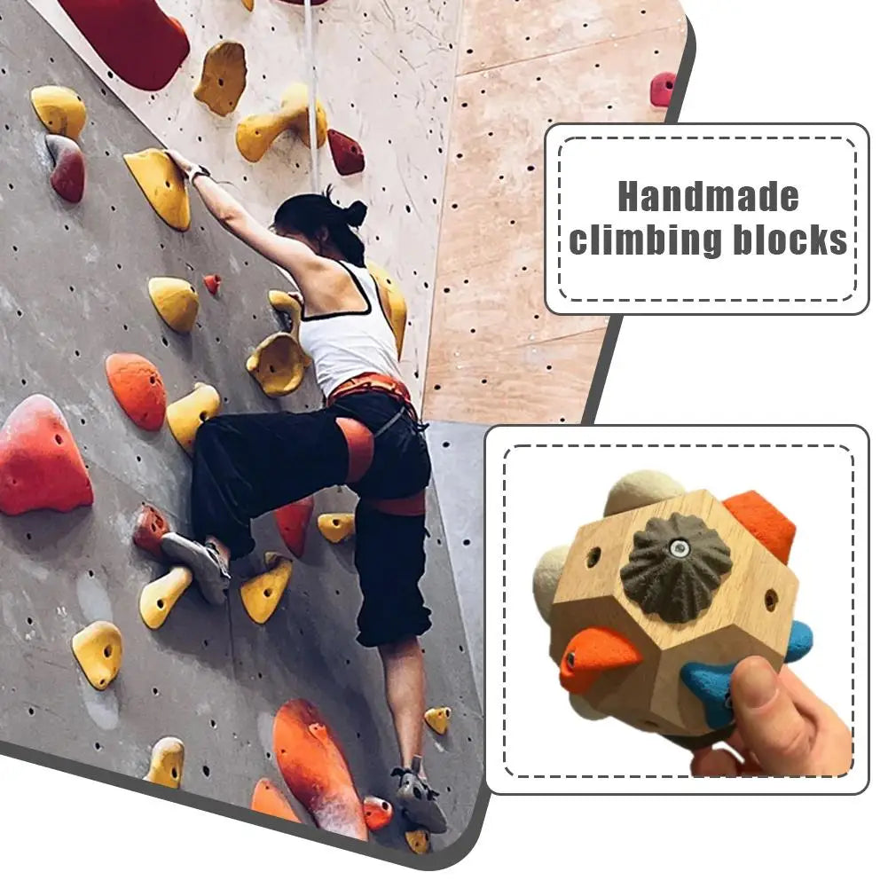 Handmade Wooden Climbing Blocks - Toddler Montessori Educational Stacking Toys Non-Toxic Safe Indoor Outdoor Play Set