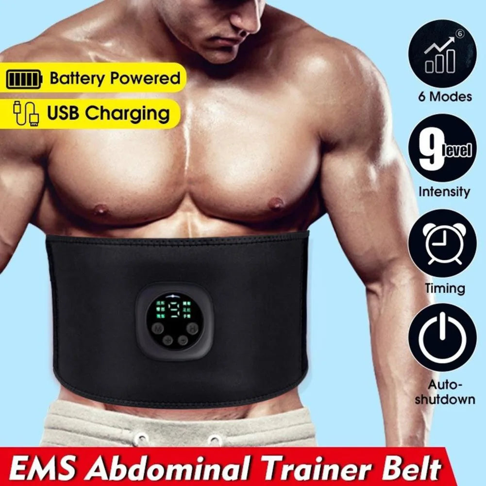 Elastic Rechargeable Waist Trainers USB Charging Abdominal Exerciser Fitness Accessories